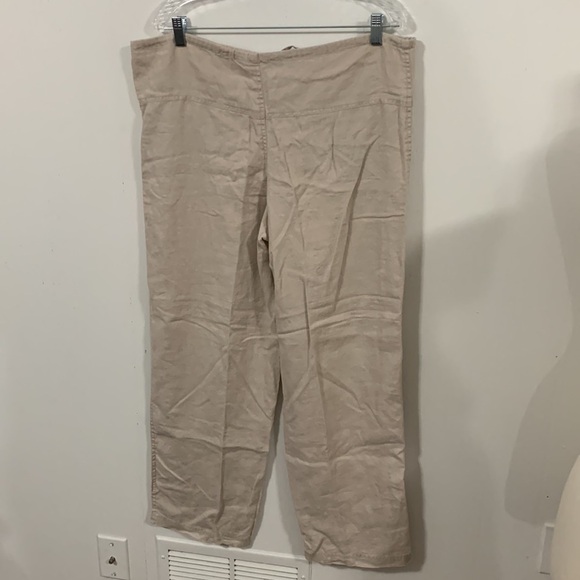 Merona 100% Linen Wide leg oversized pants, good condition *size controversial - Picture 2 of 4